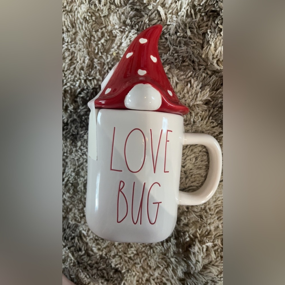 Rae Dunn Love Bug gnome mug